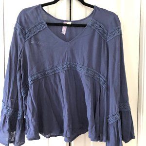 Long-Sleeve Boho Blouse